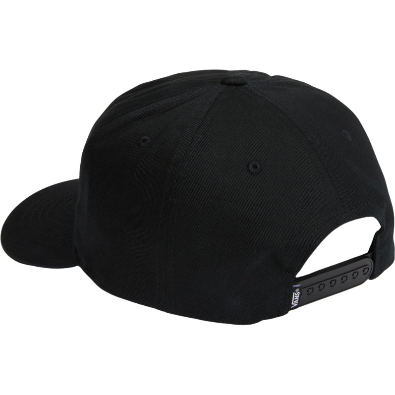 2026 Vans Drop V Logo Snapback Hat VN000QAH - Black